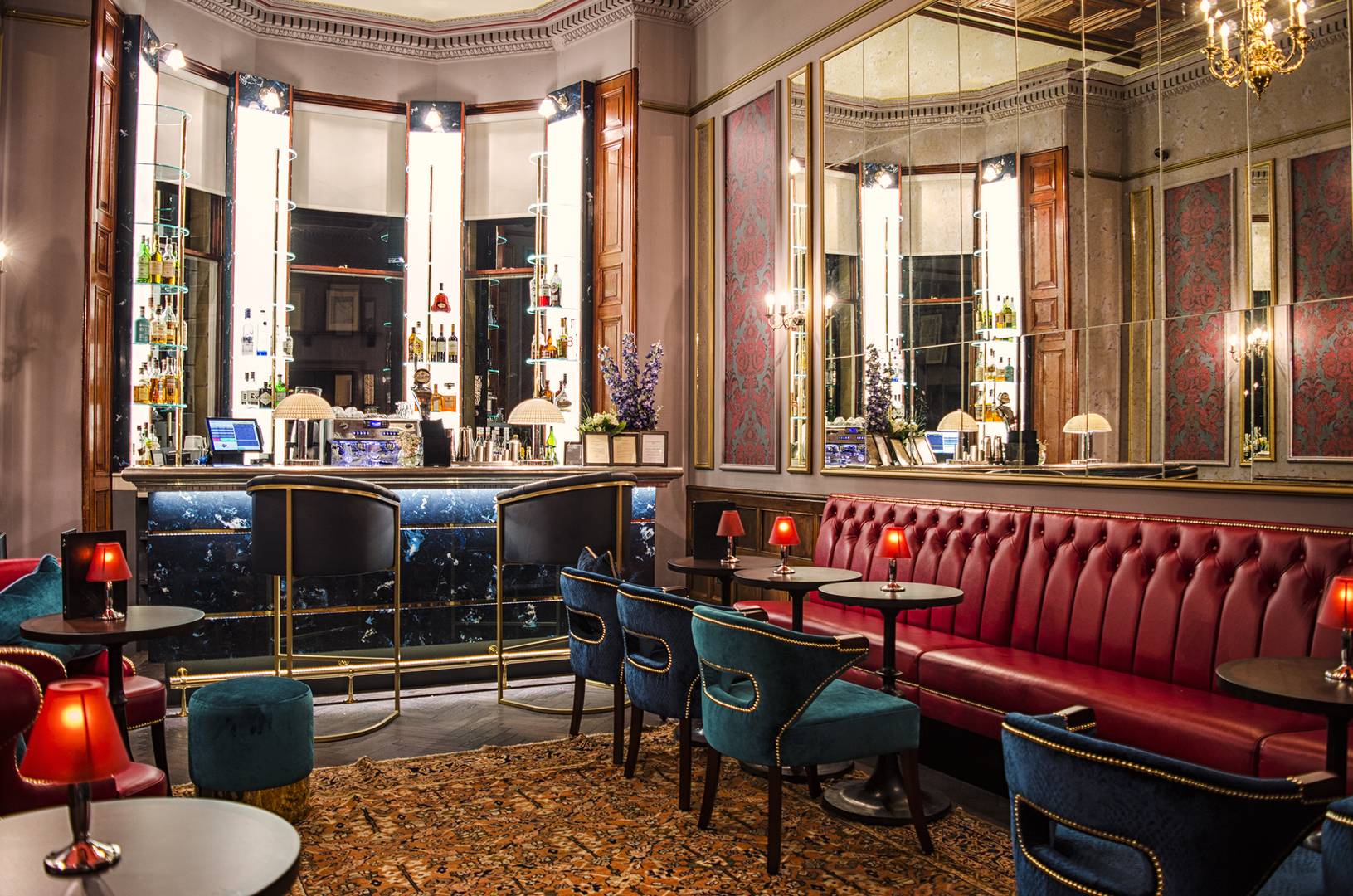 Bar and lounge at the Bonham Hotel